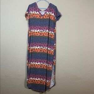 Leopard Print Maxi Dress NWOT